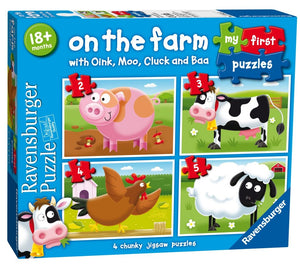 On The Farm My First Puzzles  2,3,4 &amp; 5 Piece