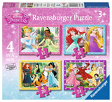 Disney Princess 4 In A Box Jigsaw Puzzles