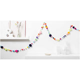 POMPONS SUPER 25 MULTICOLOUR 25x15MM,