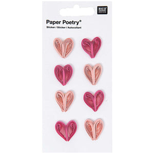 QUILLING STIC, HEART PINK/FUCH