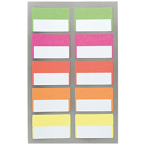 Office Sticker register labels neon 40x25mm 4 sheets