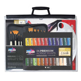Zieler Acrylic Art Set in an A3 Clear Bag (37 Pieces)