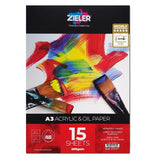 Zieler Acrylic Art Set in an A3 Clear Bag (37 Pieces)