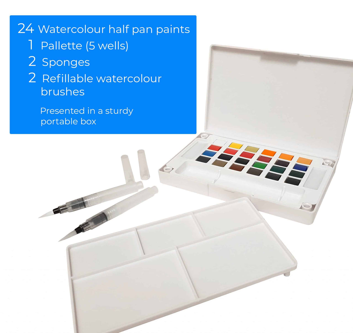 Zieler Complete Watercolour Painting 24 Set