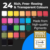 Zieler Complete Watercolour Painting 24 Set