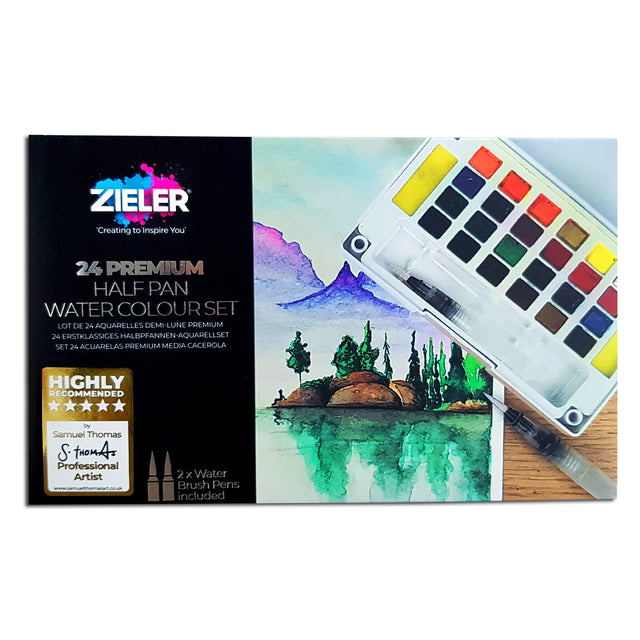 Watercolour 24 half pan set