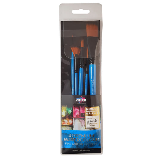 Brush Set water colour wallet – set of 5