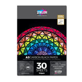 Zieler A3 Black Cartridge Paper Pad 140gsm (30 Sheets)