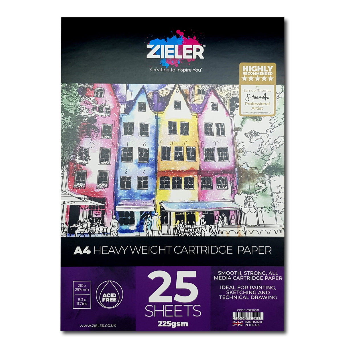 Zieler A4 Cartridge Pad (25 Sheets)