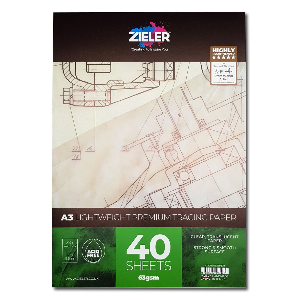 Tracing Pad 63gsm A3 40 shts