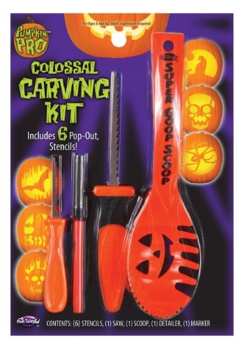 Colossal Pumpkin Carving Kit 10 Pieces
