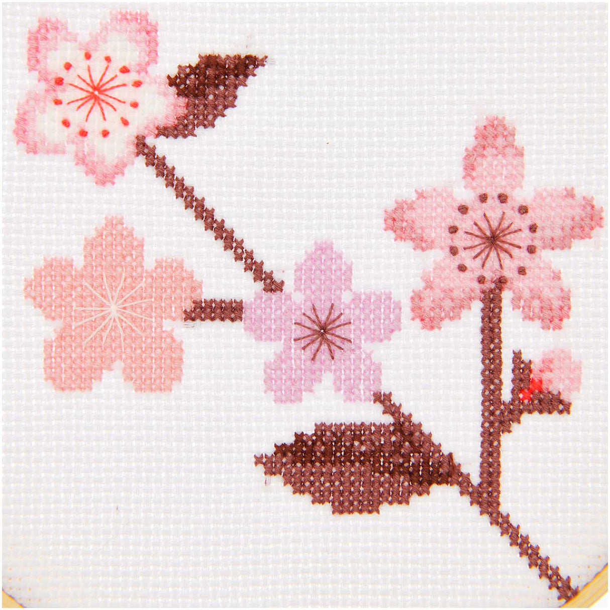 Rico Design embroidery kit cherry branch picture