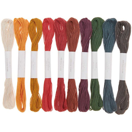 Stranded cotton earthy, 10 pieces