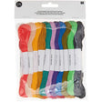 Stranded cotton set multicolour fashion, 24 pieces