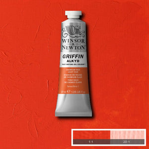 Winsor & Newton- Griffin Oil - 37ml Cadmium Red Light Hue