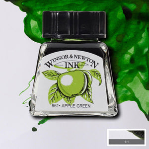 Winsor & Newton- Drawing Ink - 14ml Apple Green