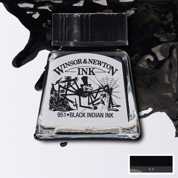 Winsor & Newton - Drawing Ink - 14ml Black Indian