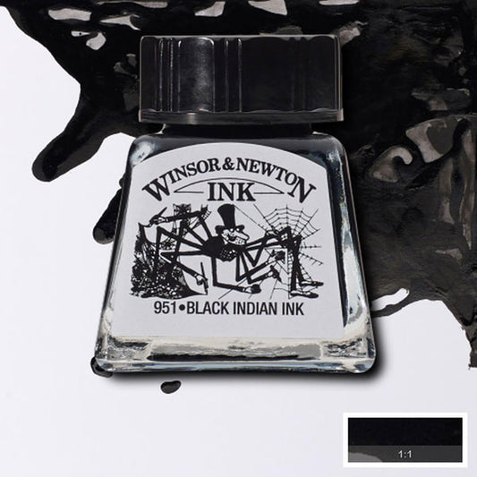 Winsor & Newton - Drawing Ink - 14ml Black Indian