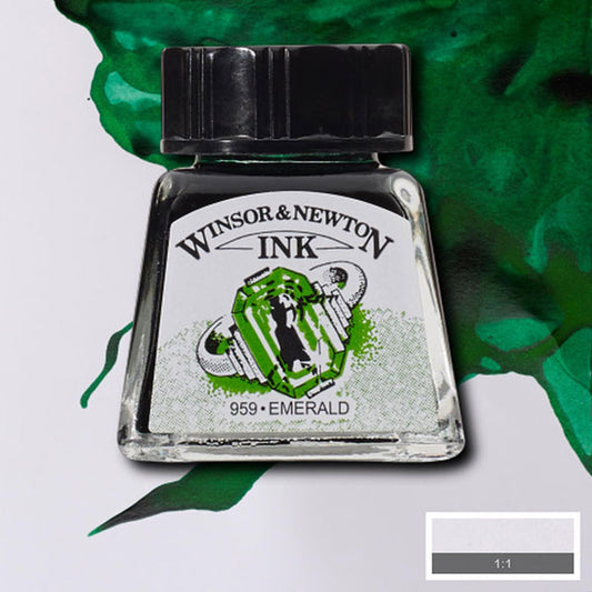 Winsor & Newton - Drawing Ink - 14ml Emerald