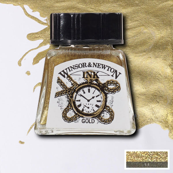 Winsor & Newton - Drawing Ink - 14ml Gold