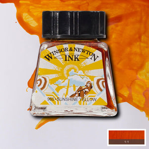 Winsor & Newton - Drawing Ink - 14ml Sunshine Yellow