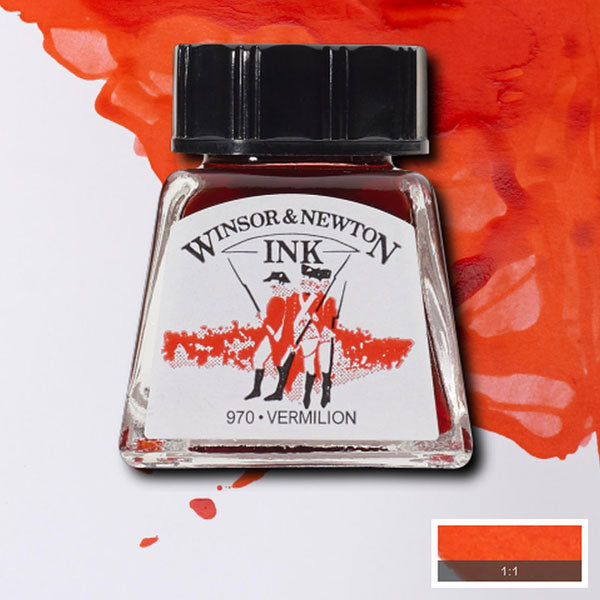 Winsor & Newton - Drawing Ink - 14ml Vermilion
