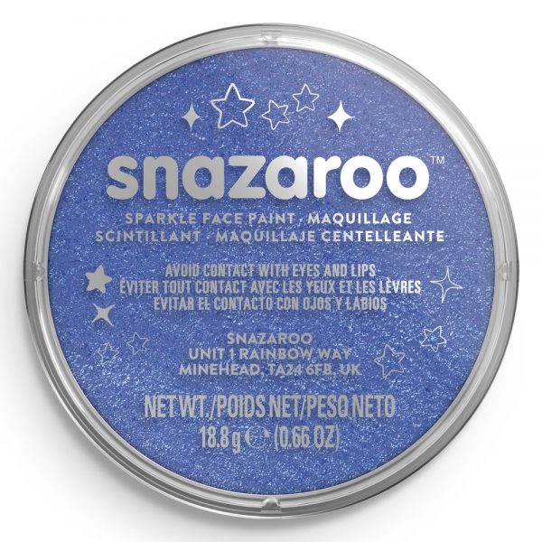 Snazaroo Sparkle Face Paint Sparkle Blue 18Ml