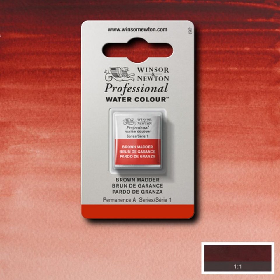 Brown Madder Whole Pan - S1 Professional Watercolour
