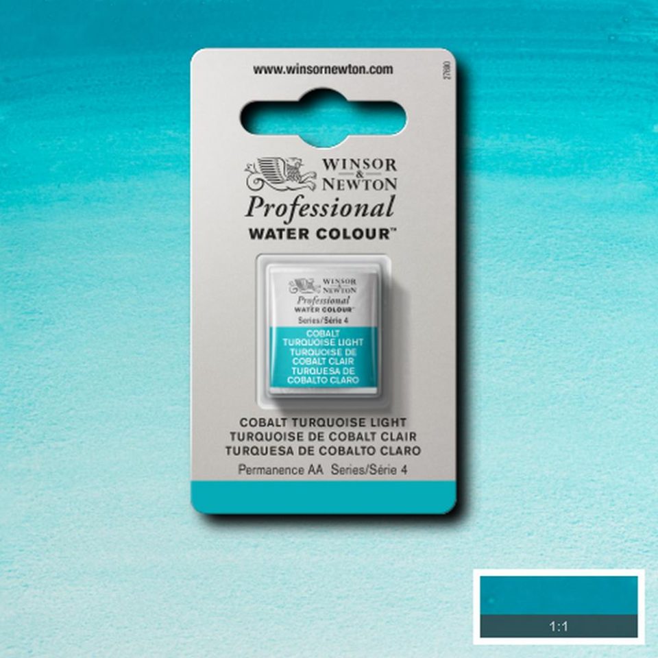 Cobalt Turquoise Light Whole Pan - S4 Professional Watercolour