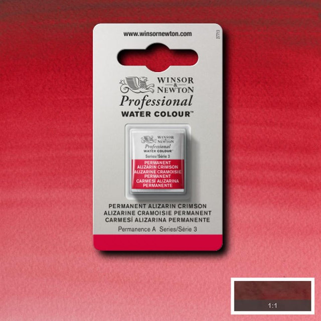Permanent Alizarin Crimson Half Pan - S3 Professional Watercolour