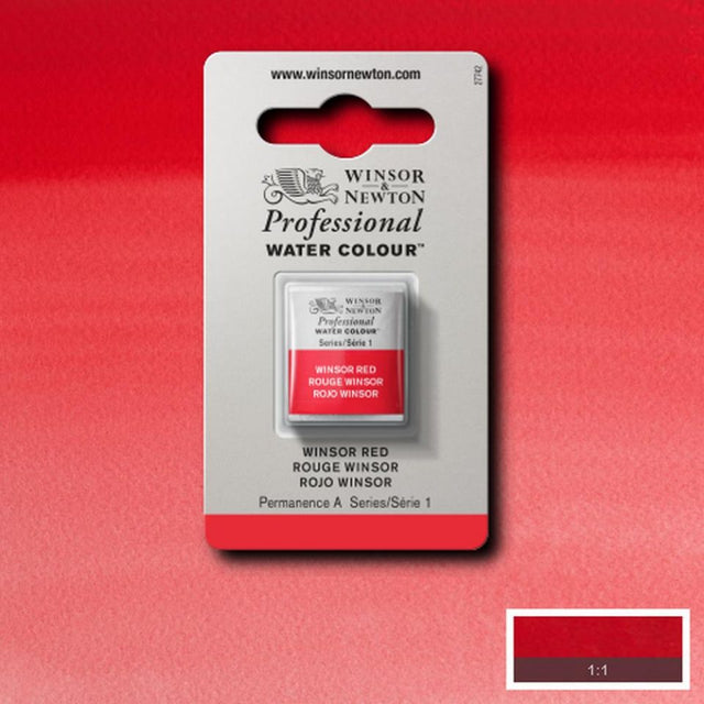Winsor Red Half Pan - S1 Professional Watercolour