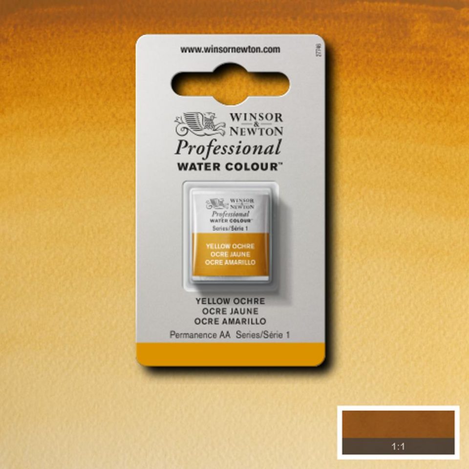 Yellow Ochre Half Pan - S1 Professional Watercolour