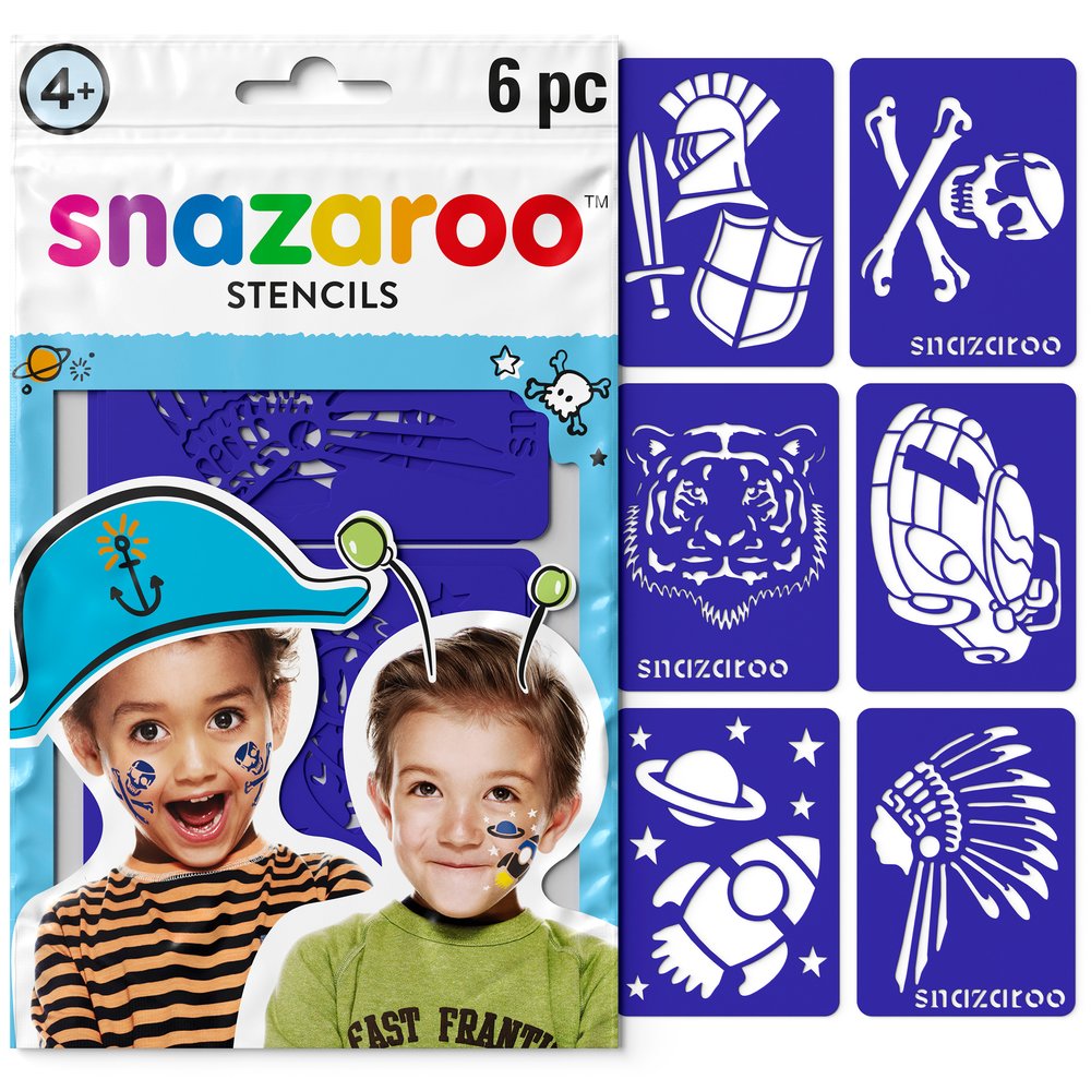 Snazaroo Adventure Stencils - Set of 6