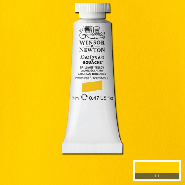 14ml Brilliant Yellow - Designers Gouache Product code: 0605055  Barcode: 50947867