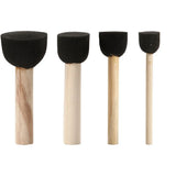 Foam Stencil Brushes, D: 13+20+25+35 mm, 4 pc/ 1 p