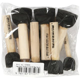 Foam Stencil Brushes, D: 13-20-25-35 mm, 12 pcs