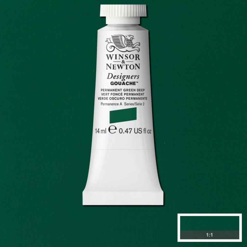 14ml Permanent Green Deep - Designers Gouache