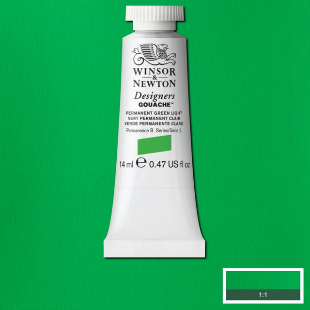 14ml Permanent Green Light - Designers Gouache