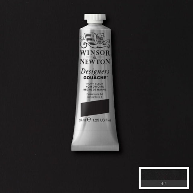 37ml Ivory Black - Designers Gouache