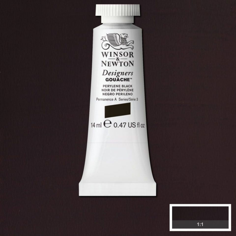 14ml Perylene Black - Designers Gouache