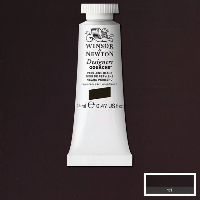 14ml Perylene Black - Designers Gouache