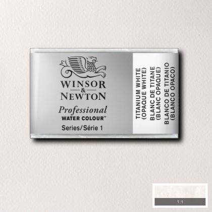 Titanium White Whole Pan - S1 Professional Watercolour