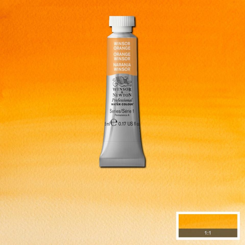 Winsor Orange 5ml - S1 Professional Watercolour