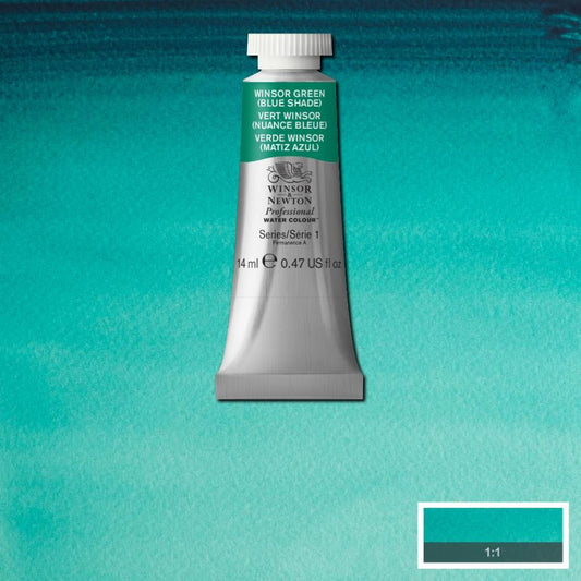 Winsor Green Blue Shade 14ml - S1 Professional Watercolour