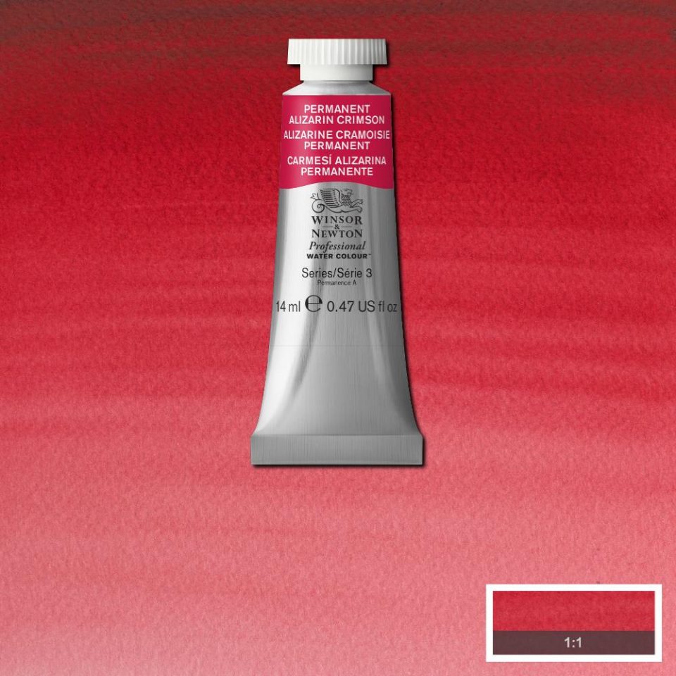 Permanent Alizarin Crimson 14ml - S3 Professional Watercolour