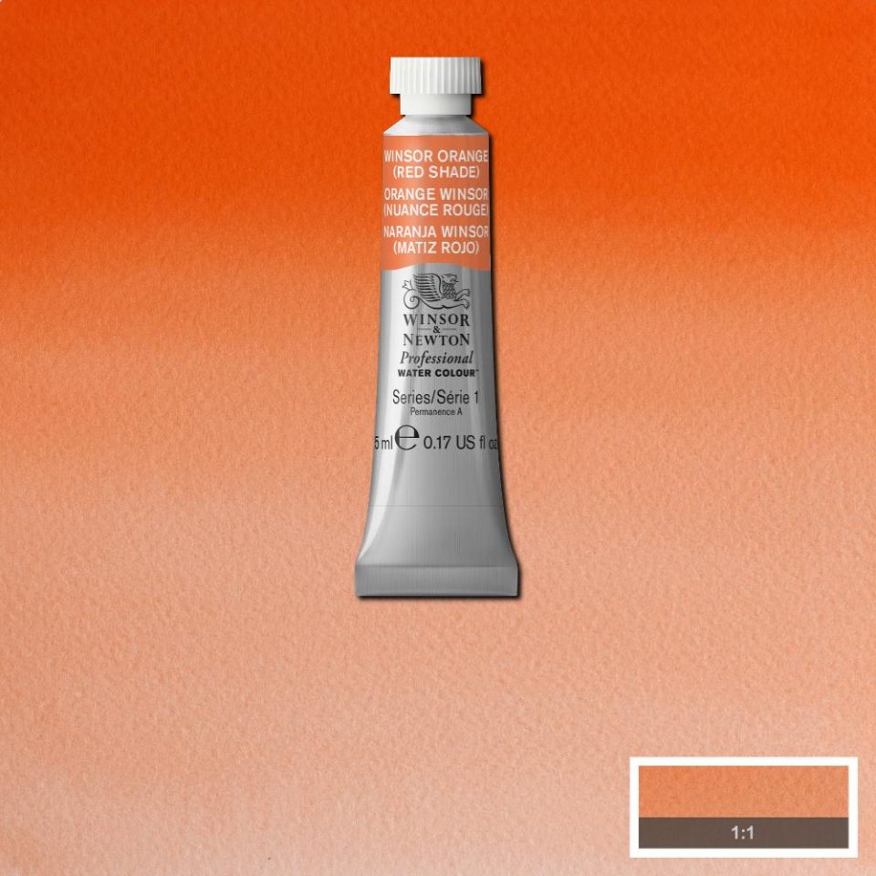 Winsor Orange Red Shade 5ml - S1 Professional Watercolour
