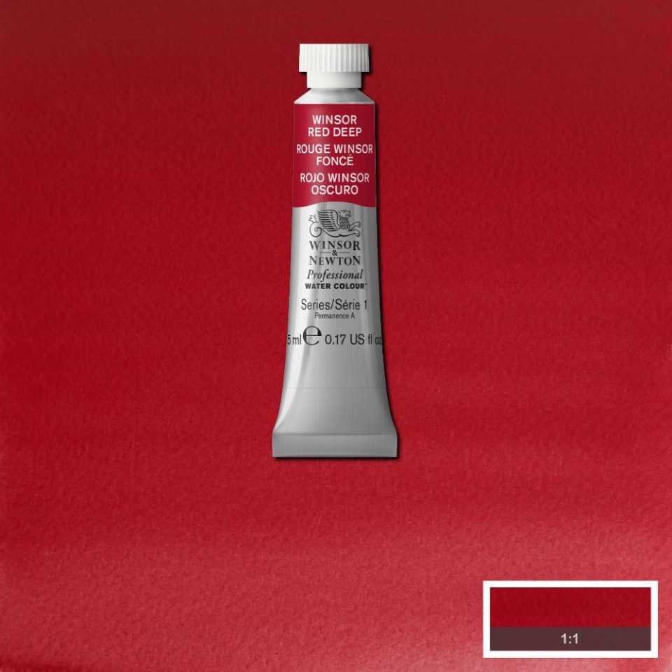 Winsor Red Deep 5ml - S1 Professional Watercolour