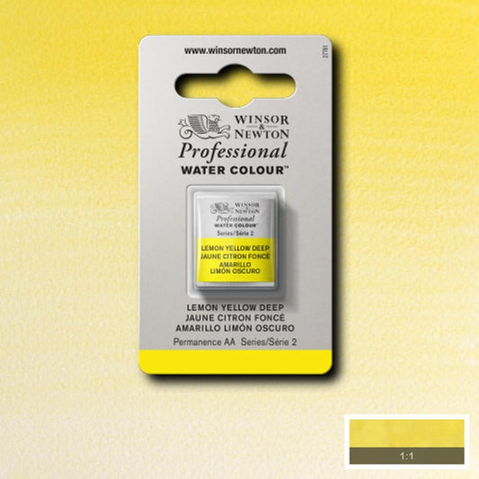 Lemon Yellow Deep Whole Pan - S4 Professional Watercolour
