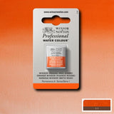 Winsor Orange Red Shade Half Pan - S1 Professional Watercolour