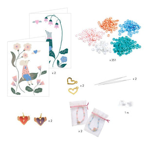 Djeco Heart Heishi Bracelet Craft Kit